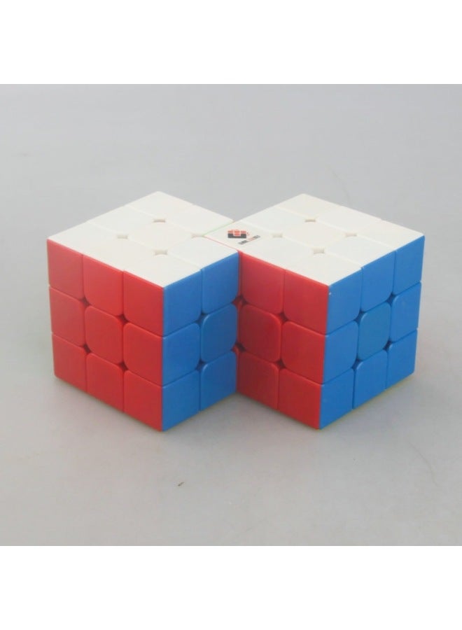 Ladder Color 2-in -3-in -2-in -6 Rubik's Cube 3-in -3-in -3-in -3-in -2-in -6 Restricted Rotation Conjoined Rubik's Cube-Color:Two Even Three Color Rubik's Cube (carbon Fiber Sticker)  - Image 2