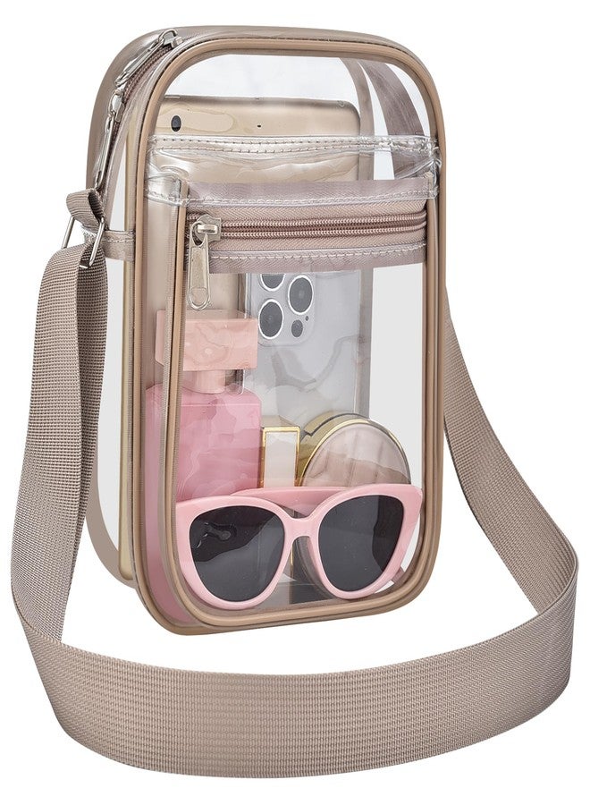 USPECLARE Clear Messenger Bag for Work & Business Travel, Transparent Crossbody Shoulder Bag Gym Clear Bag for Men
