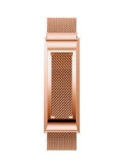 NIBEMINENT Milanese Loop Replacement Bracelet Strap For Fitbit Alta And HR Rose Gold  - Image 4