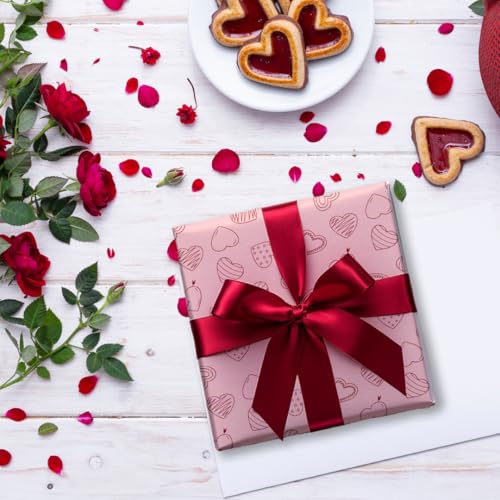 Festiko® Heart Theme Gift Wrapping Paper Sheets (Pack of 10 Sheets), Valentine's Day Wrapping Paper, Love Theme Printed Wrapping Papers - Image 5