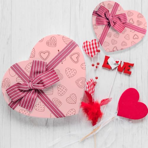 Festiko® Heart Theme Gift Wrapping Paper Sheets (Pack of 10 Sheets), Valentine's Day Wrapping Paper, Love Theme Printed Wrapping Papers - Image 4