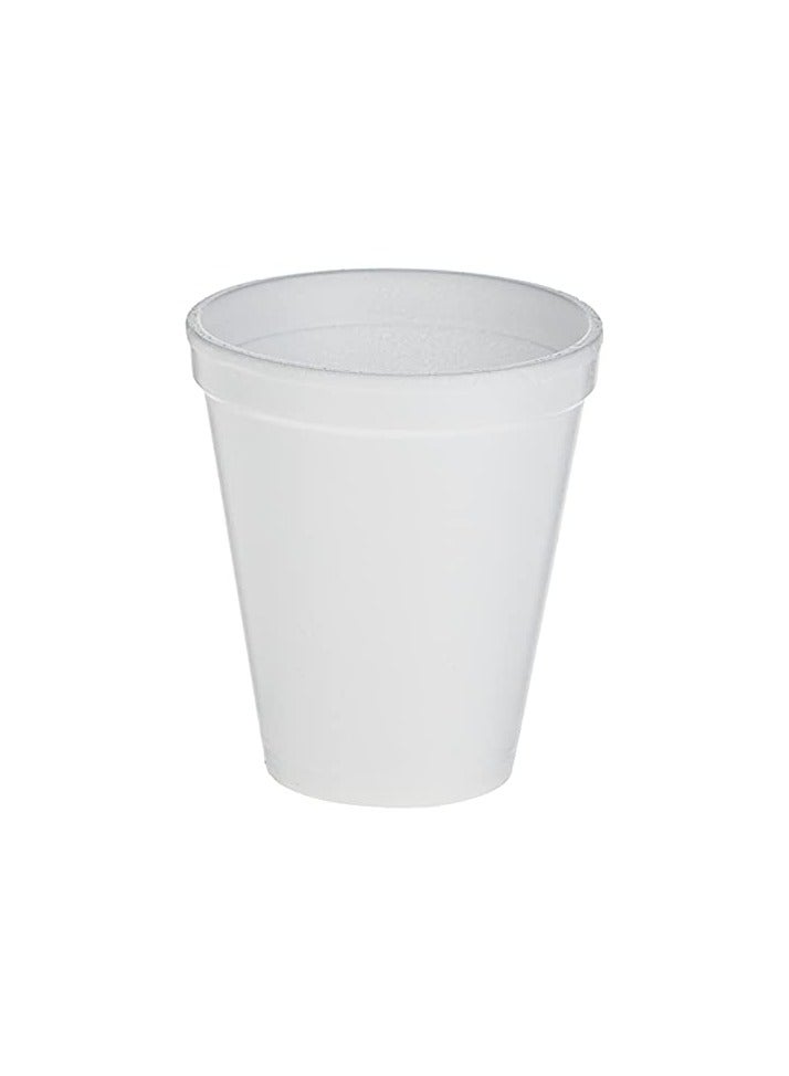 Green Tiger Disposable White Foam Cup Hot & Cold Drinks, Coffee foam Cup 6 ounce, 25 Pieces - Image 2