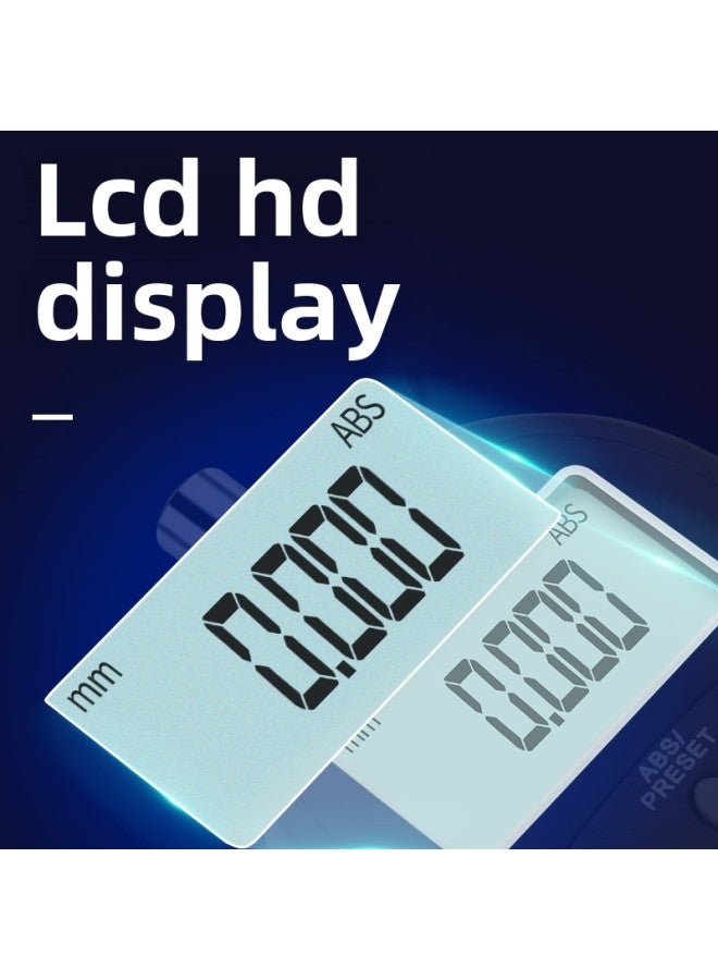 دقة مؤشر الاتصال 0.001 شاشة رقمية متر 0-12.7 مم 25.4 50 مجموعة من مقياس الارتفاع - اللون: جدول 0-50 + 100 * 150 (بما في ذلك قياس الإبرة والقضيب) - Image 4