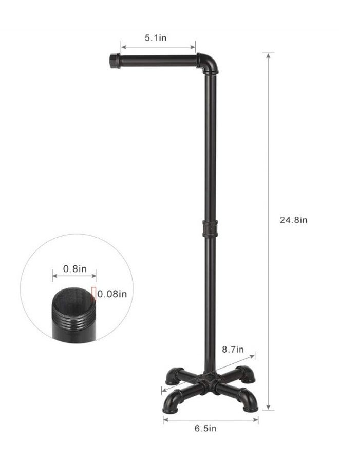 Generic - Toilet Roll Paper Holder Stand Bathroom Tissue Paper Roll Holder Free Standing Storage for Bathroom Floor Standing Toilet Roll Dispenser - Image 1