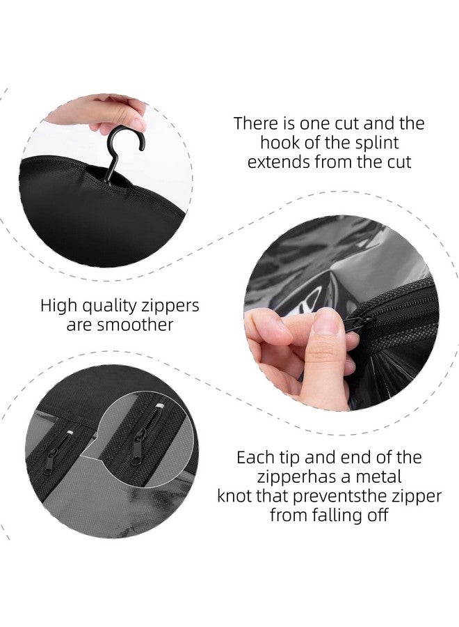 AIHOPESTO 12PCS Hair Extension Holder Wig Storage for Multiple Wigs Holder Wig Bags Storage with Hanger Hair Extension Storage Wig Hanger for Multiple Wigs Hair Extensions, Wigs & Accessories (BLACK) - Image 4