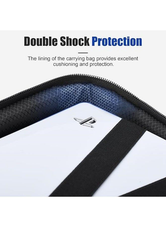 PlayStation 5 console carrying case (Slim), PlayStation 5 Slim Protective Travel Case, Large-capacity storage bag compatible with new PS5 Slim Discs and Digital Edition (not available on PS5) in 2023  - Image 4