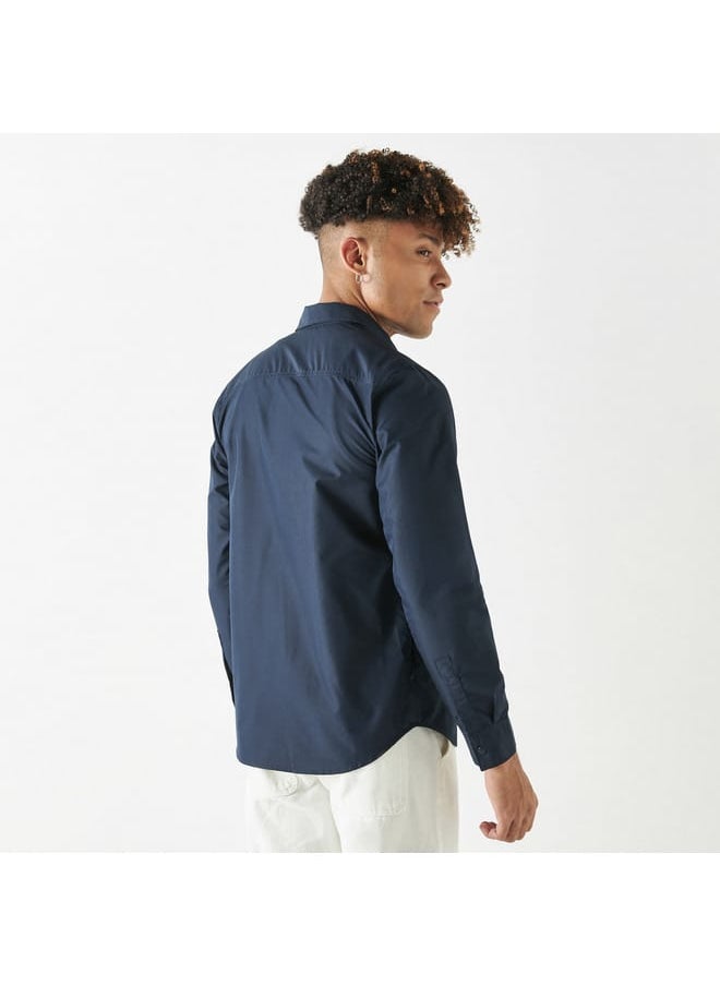 Lee Cooper - Lee Cooper Solid Shirt with Long Sleeves - Image 1