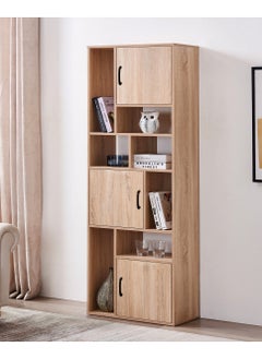 Living Modern Wooden Storage Cabinet with Door & Open Shelves 60*30*164 CM  - Image 1