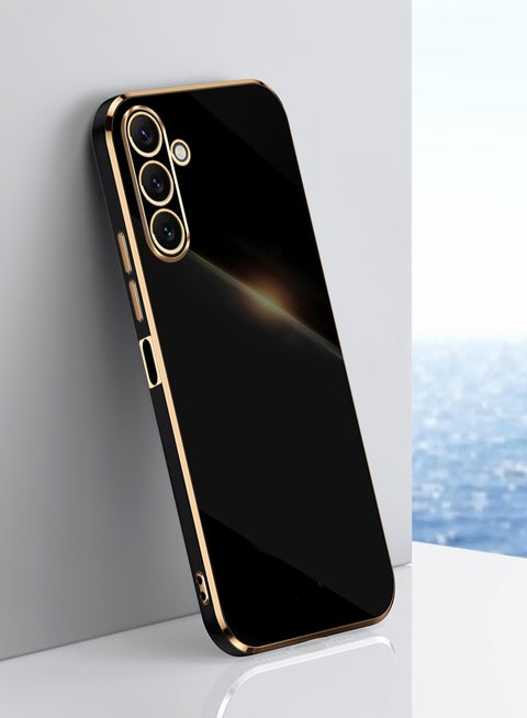 Samsung Galaxy A25 5G Case Cover, Luxury Plating Soft Back Cover, Raised Full Camera Protection, Slim Thin TPU Mobile Phone Case
