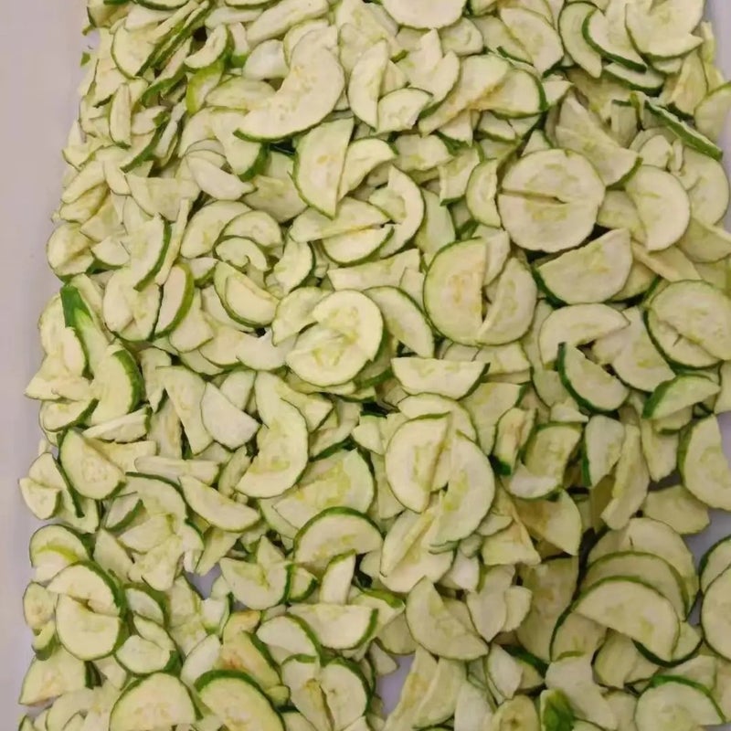 Bluejw Vacuum-Fried Zucchini Chips, Crispy Sweet Vegetable Snacks, No Artificial Flavors, Bagged - Image 2