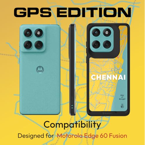KAPAVER Impulse Back Cover Case Compatible for Motorola Edge 60 Fusion (PC + TPU) (GPS Chennai), Multicolour - Image 2
