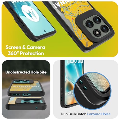KAPAVER Impulse Back Cover Case Compatible for Motorola Edge 60 Fusion (PC + TPU) (GPS Chennai), Multicolour - Image 3