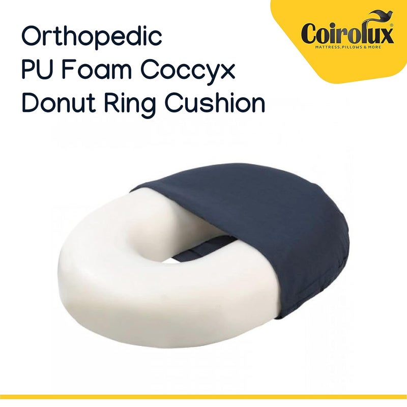 Coirolux Orthopaedic Coccyx PU Foam Donut Ring Cushion for Haemorrhoids Tailbone Support  - Image 3