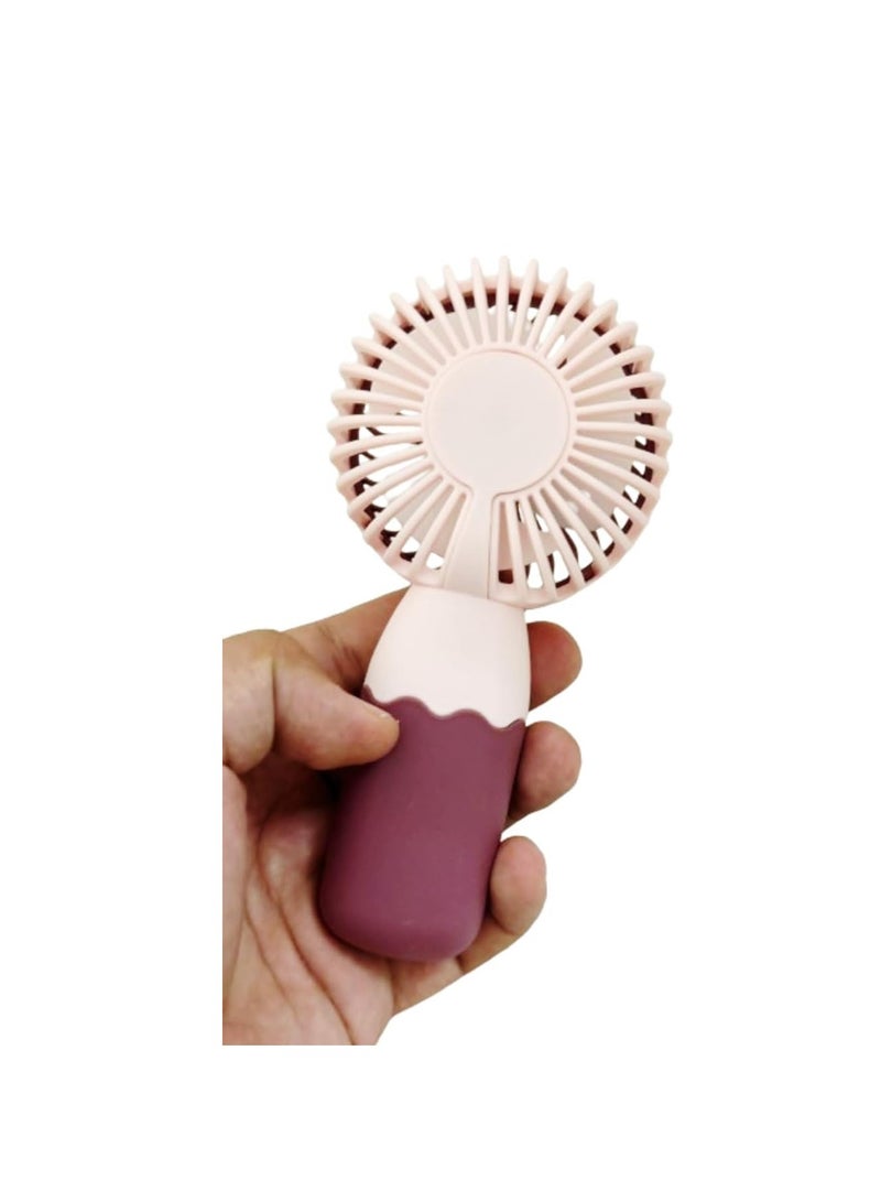 مروحة شحن صغيرة متميزة شخصية / توضع على المكتب / تحمل باليد / 1 سرعة / تشحن ب USB / ممتازة للإمتحانات و للخروجات / أشكال ألوان مختلفة، متعددة،  - Image 5