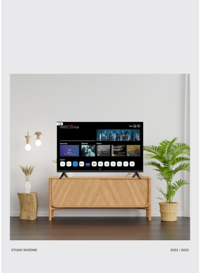 H2O تلفاز ذكي LED 50 بوصة H20 (H2LED5032S) – دقة كاملة HD، واي فاي، تطبيقات بث مدمجة، منافذ HDMI و USB - Image 2