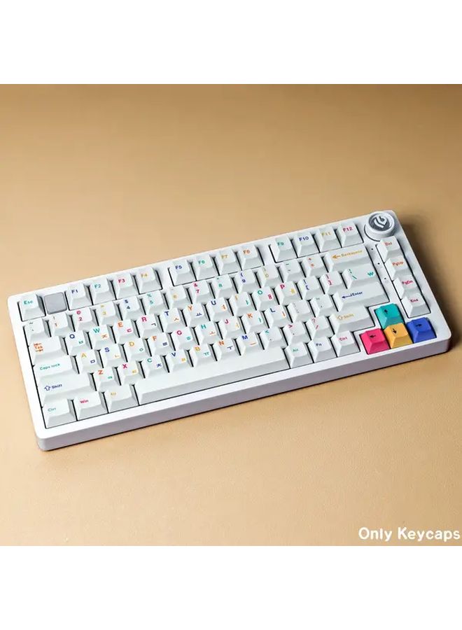 Underground R2 German Dye Sub PBT Cherry Keycaps White Mechanical Keyboard - Image 2