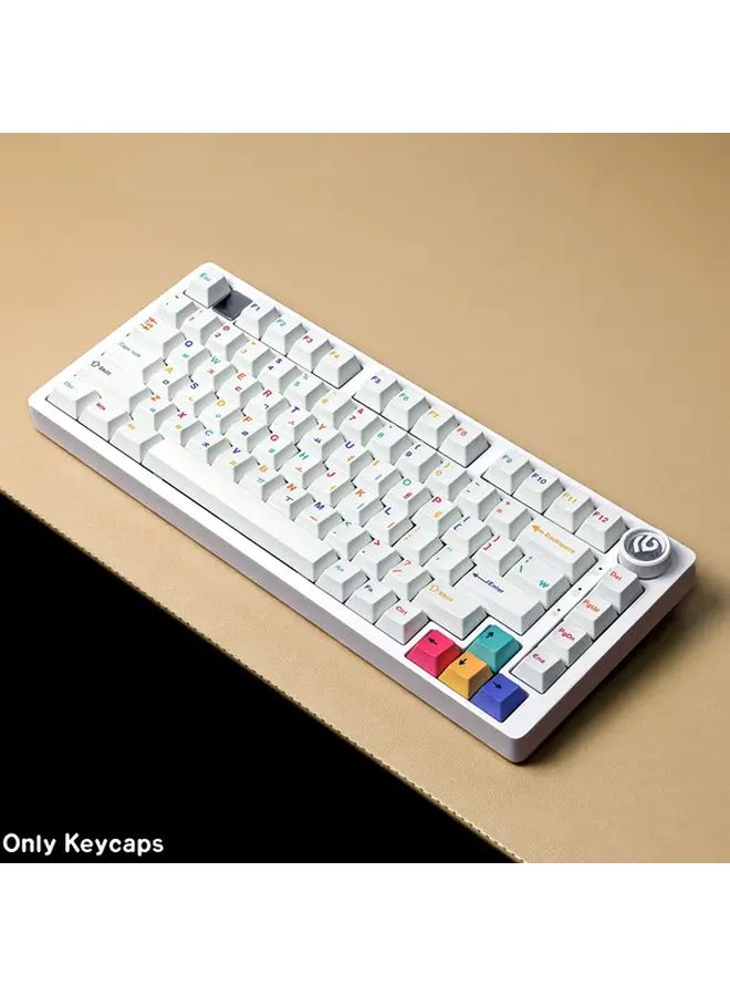 Underground R2 German Dye Sub PBT Cherry Keycaps White Mechanical Keyboard - Image 5