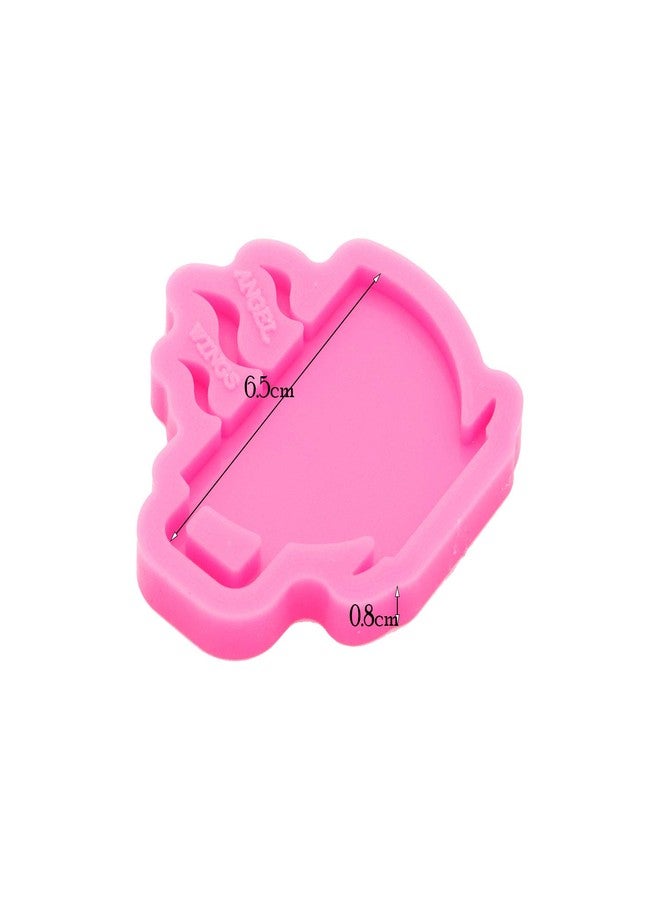 Angel Wings Super Glossy Coffee Cup Shape Resin Mold Keychain Silicone Molds Epoxy Resin Casting Mold Polymer Clay Mold Silicone Mould DIY Necklace Jewelry Making Craft - Image 3