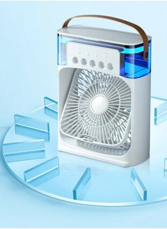 DubaiGallery Portable Air Conditioner Fan,900ML Personal Air Conditioner with Ice Tray,5in1 Timming Evaporative Air Cooler,Cooling Fan with 7 Colors Light, 5 Sprays,3 Speeds,Ac Fan for Small Room,Office,Car,Camp  - Image 2