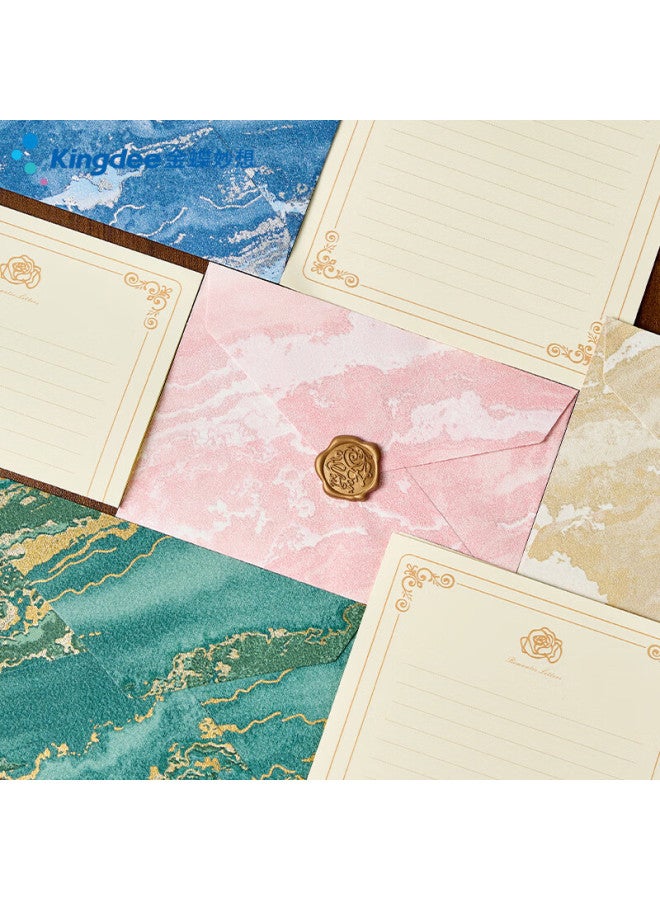Kingdee Vintage Envelope And Letter Set, Exquisite Christmas Gift, Birthday Card, Couple's Handwritten Creative High-end Love Letter, Premium Gift For Girlfriend