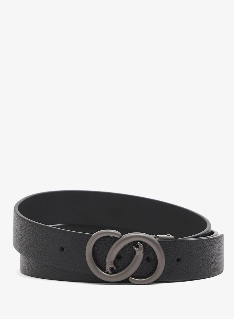 روبرت وود حزام رسمي جلدي أصلي قابل للتعديل