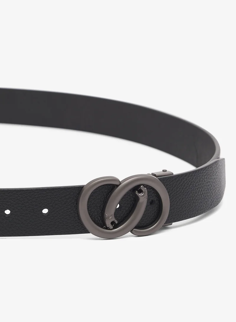 روبرت وود حزام رسمي جلدي أصلي قابل للتعديل