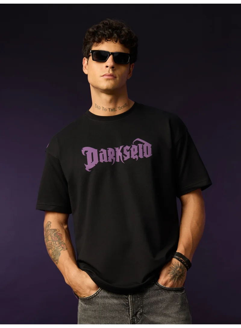 The Souled Store  The Souled Store Men DC Darkseid Black Printed Oversized T-Shirts for Men | Best Price UAE