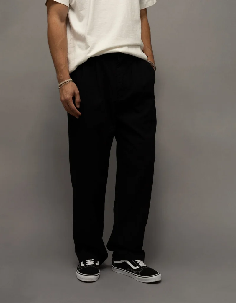 American Eagle AE Loose Pleated Trouser Pant