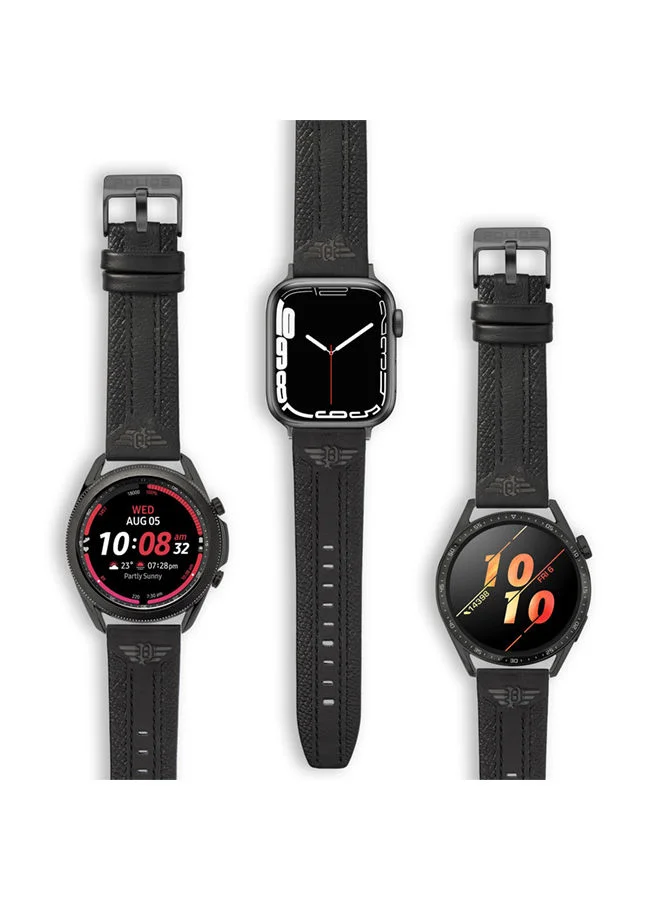 POLICE Wings Black Leather Watch Straps