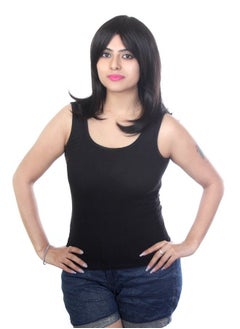 Ritzkart Hair Wig Feel Synthetic Straight Style Black  - Image 1
