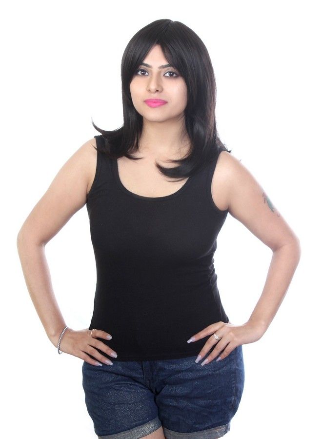 Ritzkart Hair Wig Feel Synthetic Straight Style Black - Image 2