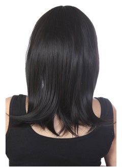 Ritzkart Hair Wig Feel Synthetic Straight Style Black  - Image 4
