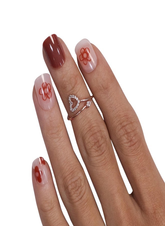 Beromt Press On Nails Set Of Full Fake Nails With Beautiful Casual Prints With Salon Ready Finish - BFN769CN - Image 2