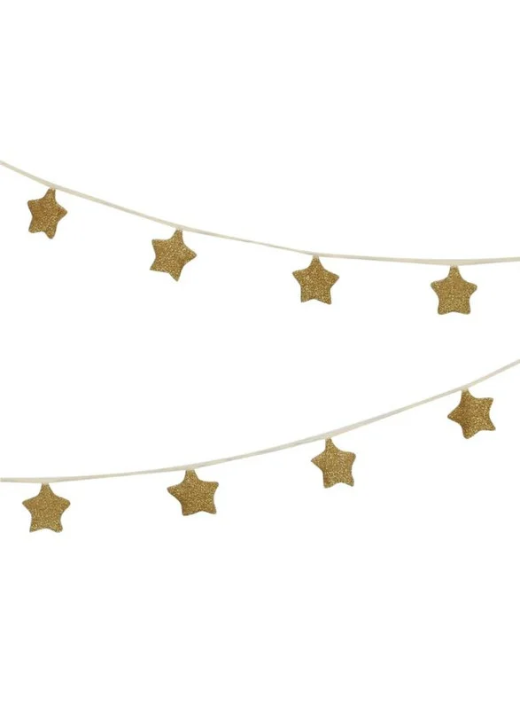 ميري ميري Gold Knitted Star Garland