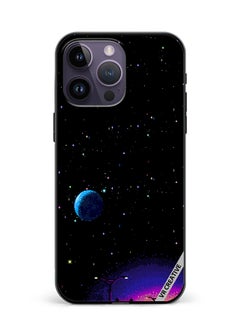 Protective Case Cover For Apple iPhone 16 Pro 8-Bit Pixel Galaxy Design Multicolour