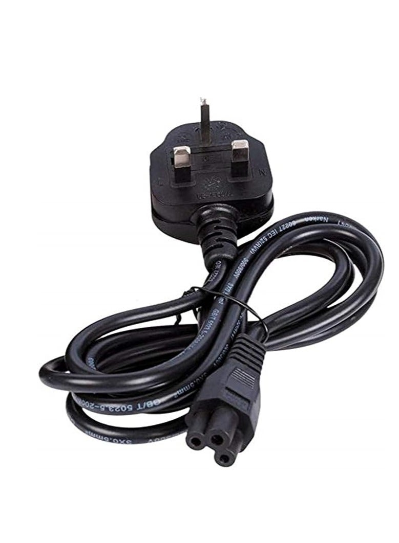 Terabyte Laptop Power Cable UK Plug to C5 3 pin Laptop Power lead - Image 3