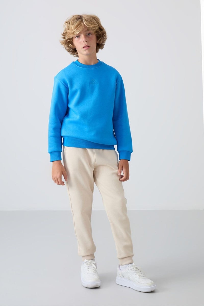 Tommy Life Saks Cotton Thick Fluffy Soft Texture Standard Fit Embroidered Boy's Sweatshirt - 11232  - Image 2