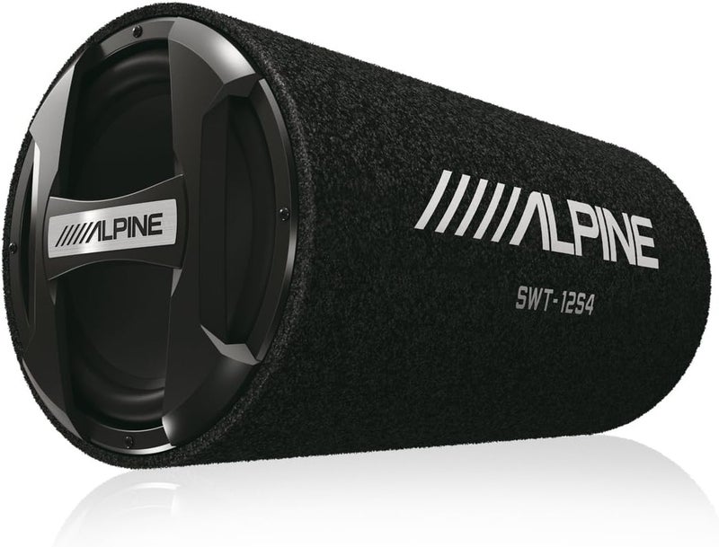 Alpine SWT-12S4 12" Bass Reflex Car Audio Subwoofer Tube – 1500W Peak / 300W RMS