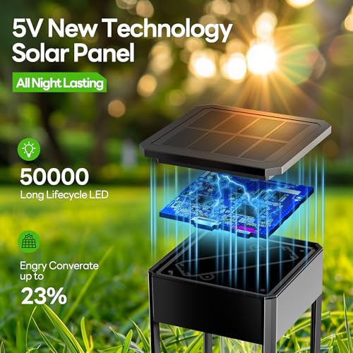 COXSENI Solar Pathway Lights Outdoor IP65 Waterproof 8 Pack 3000K LED Auto OnOff Walkway Landscape Light for Yard Lawn Garden Patio Driveway Outside Decor Warm White - Image 3