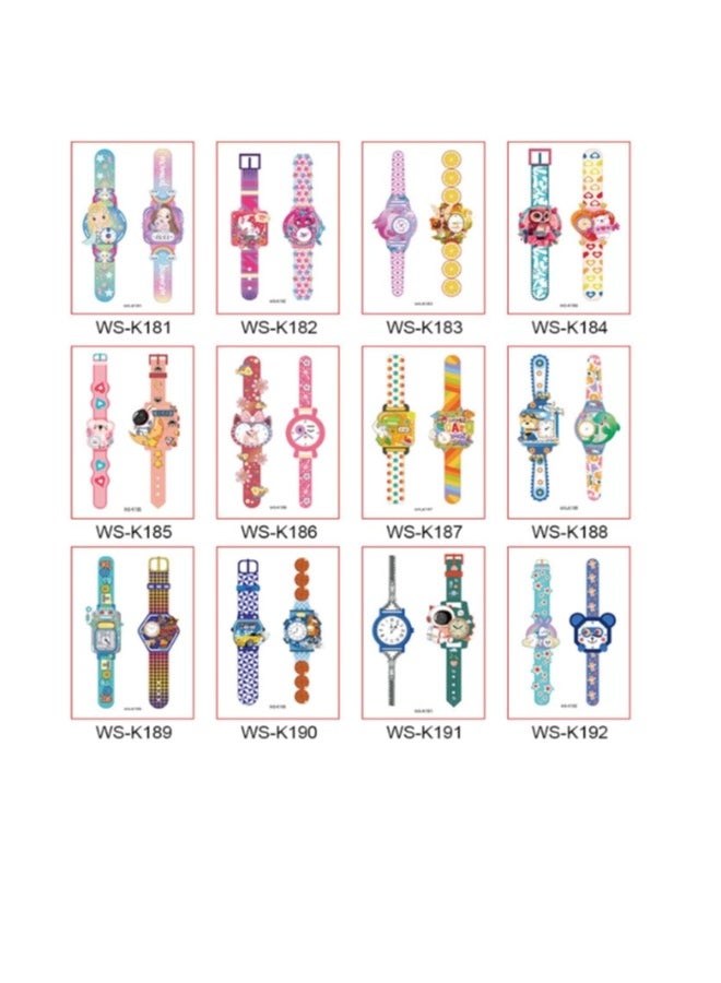 OASIS-TH 12 Sheets Luminous Temporary Tattoos,Waterproof, Sweat Resistant, Watch Tattoo Sticker Boys and Girls Glow Watch Tattoo Sticker - Image 4