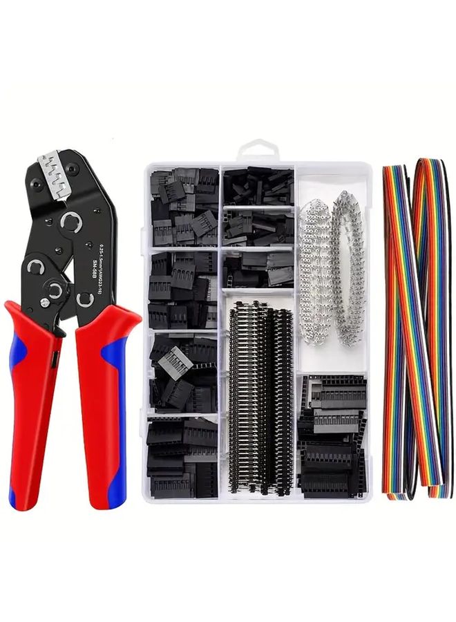 SN 58B 1550PCS Dupont Crimping Tool Set With 2.54mm Terminals And Connectors - Image 2