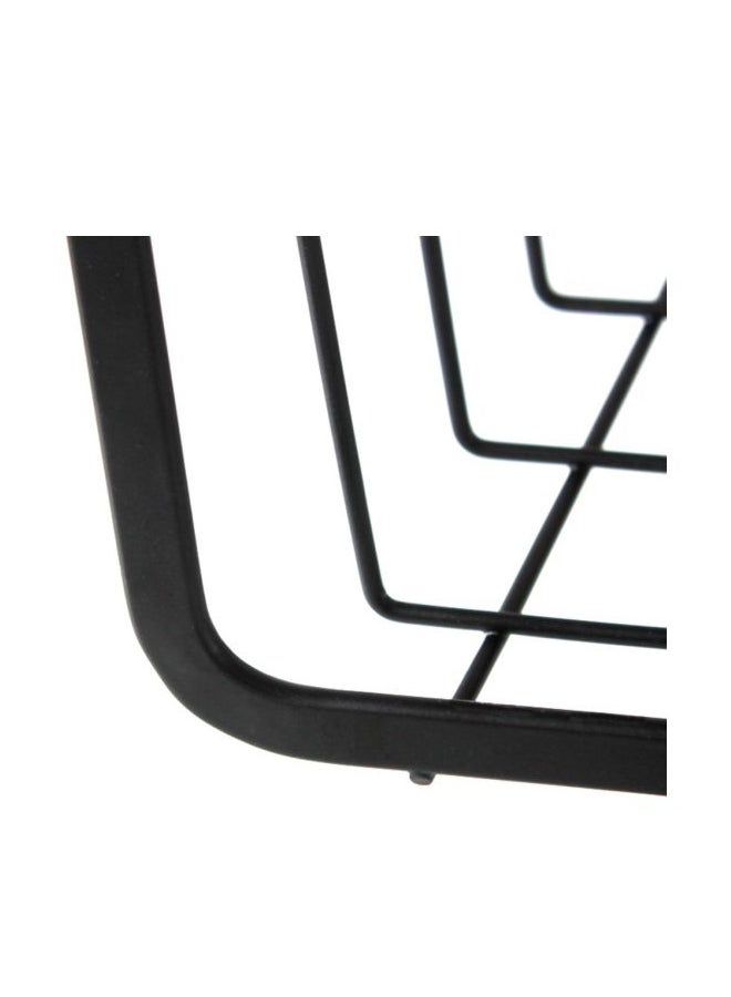 Multi-Functional Storage Shelf Black 26x18.5x19.5cm - Image 2