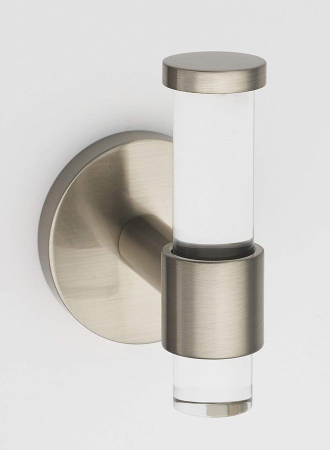Alno A7281-SN Alno A7281 Contemporary Acrylic Single Bathroom Robe/Towel Wall Hook - Image 1