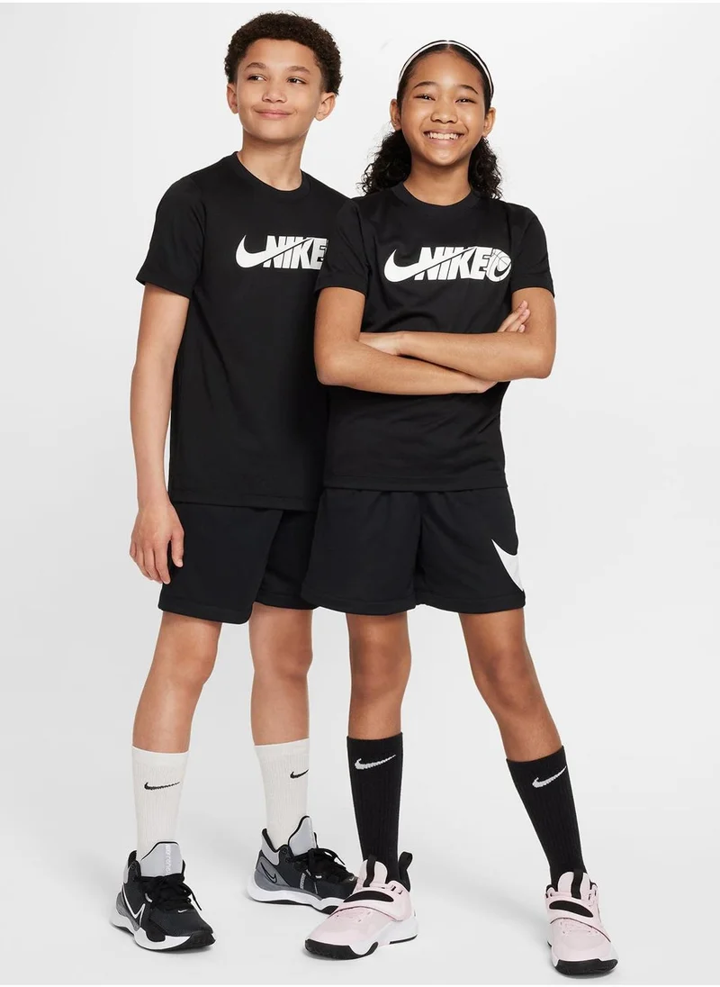 نايكي Youth Dri- Fit Swoosh Shorts