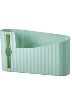 SYOSI SYOSI Wall Mounted Plastic Garbage Bag Holder Mint Green Trash Bag Storage Box Cotton Pad Container For Kitchen Bathroom Bathroom Garbage Bag Organizer  - Image 1