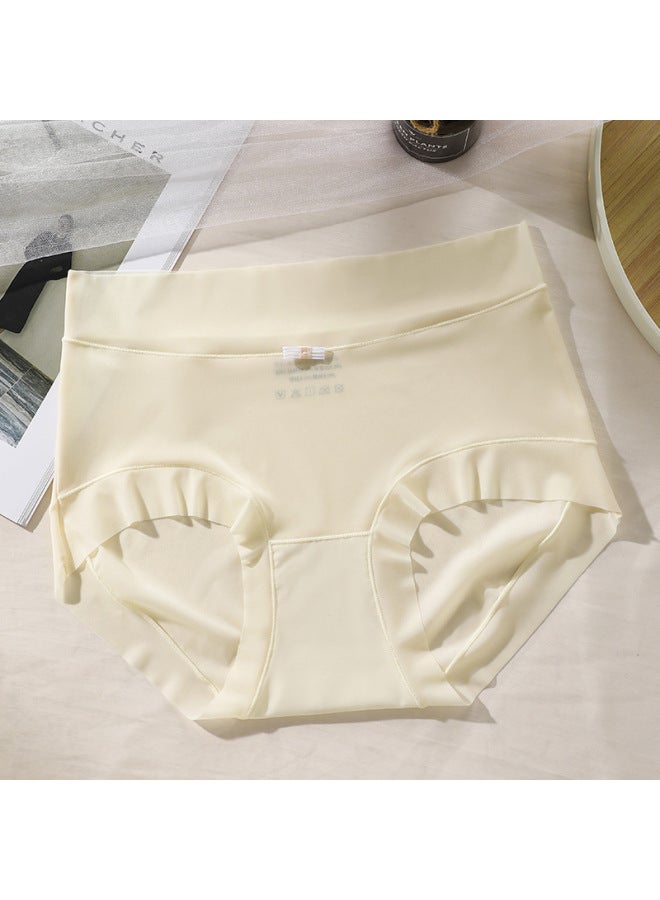 Ultra-thin Ice Silk Panties Women's Chubby Girl 150.00kg Wearing Plus Size Women's Panties Pure Cotton Bacteriostatic Traceless Girl's Panties