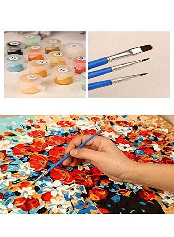HASTHIP DIY Oil Painting, Paint by Numbers Kits, Painting Kit for Adults, Painting by Numbers, DIY Figures Painting Kit with Brushes Decoration Room, Multicolor, 16 x 20 Inch, Plastic - Image 3