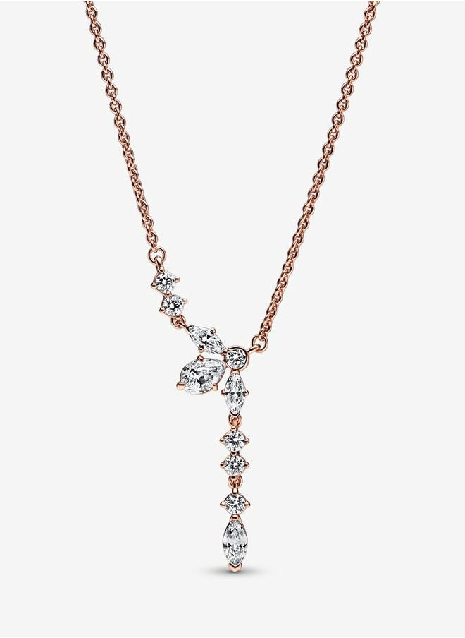 Pandora Violet Pandora Sparkling Herbarium Cluster Drop Collier Necklace  - Image 1