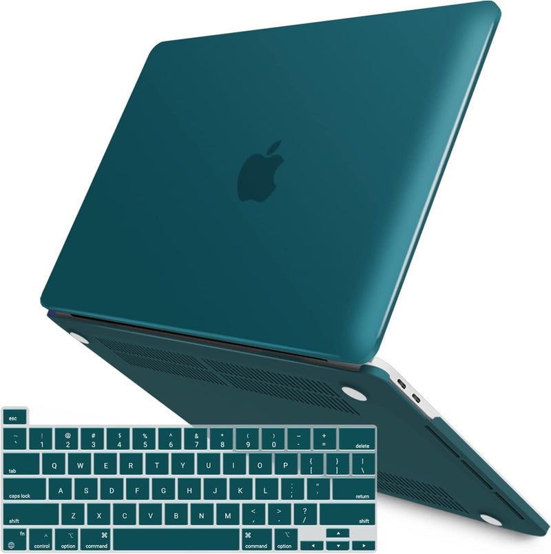 I Benzer Compatible with 2025 2024 M2 MacBook Pro 13 Inch Case 2025-2016 M1 A2338 A2289 A2251 A2159 A1989 A1706 A1708, Hard Shell Case & Keyboard Cover for Mac Pro 13, Quezhal Green, T13QUGN+1 - Image 1