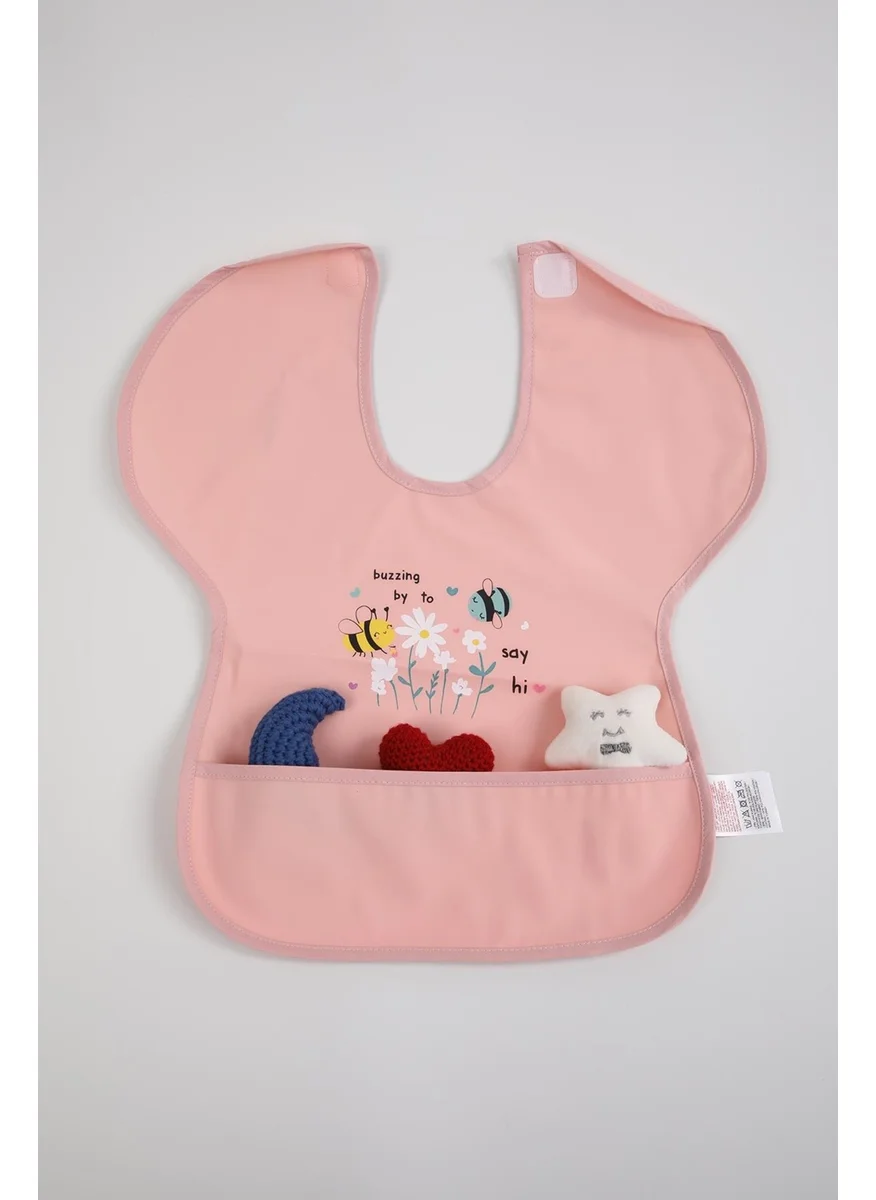 Baby Hola Babyhola 0-6 Years Old Large Size BLW Baby Bib Activity Bib with Waterproof Pocket 1000